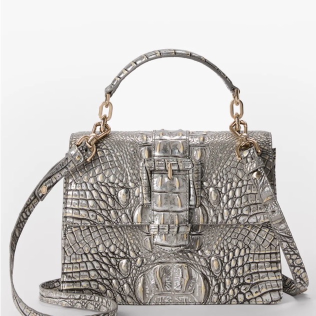 Brahmin Small Hallie Chrome Melbourne